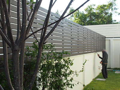 รับติดตั้ง พื้นไม้ ระแนงบังตา